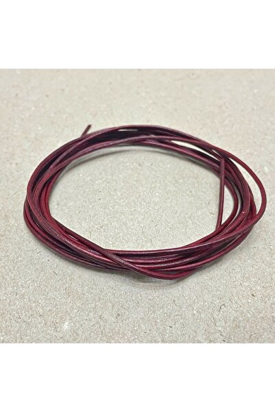 ipekbazaar DIY Bileklik Deri İp, 1,5mm x 2 metre Hakiki Deri Bileklik Kolye Aksesuar İpi, Bracelet Leather Rope