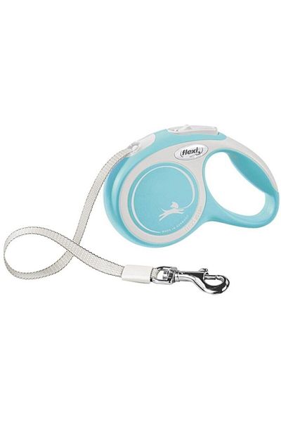Flexi New Comfort Otomatik Açık Mavi Şerit Gezdirme متوسط 5 متر.
