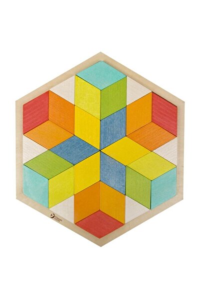 Classic World لعبة ألغاز خشبية ثلاثية الأبعاد من كاليميرا تويز بتصميم ملون