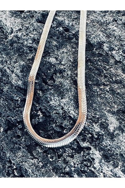 CAPO by Aytaç Yamaç 65cm Long 1stClass Steel Italian Chain Necklace Silver Color