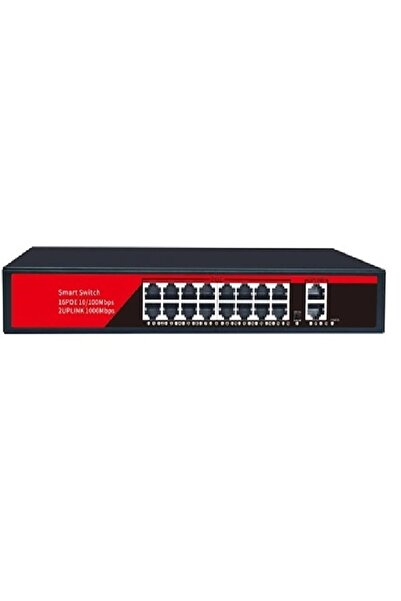 3d-psf16 18 Port Kamera Poe Switch 16x POE 2x Gigabit Uplink 240w 250mt