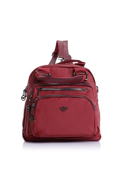 Getcho Modi Satin Women's Burgundy Handbag Cross Strap Shoulder Use Large Volume Multi-Eye Model