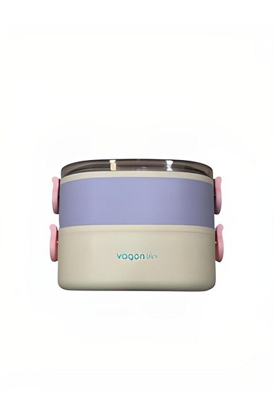 Vagonlife Lunch Box Steel Lilac-Pink
