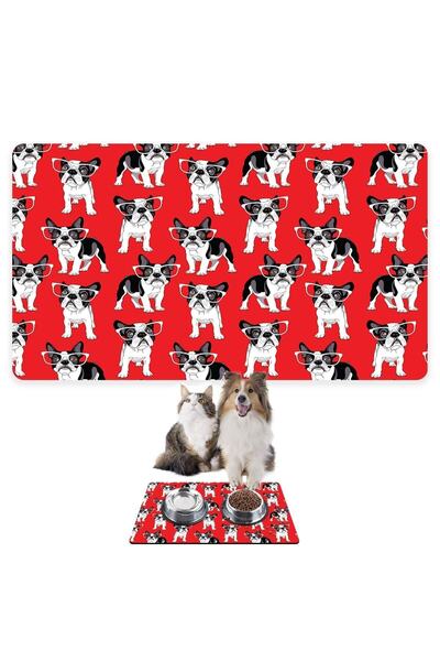 Monnhein بساط تغذية الحيوانات الأليفة بالطعام والماء، سهل التنظيف، مقاوم للما...