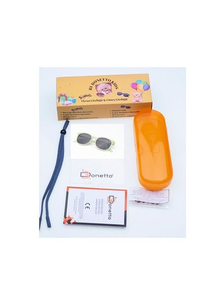 By Donetto New-unisex Polarized Green Children's Sunglasses (3-6 Years)