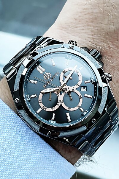 Bigotti All Steel Men's Wristwatch 5 Atm Waterproof Smoked Color Bracelet Gift Elg918