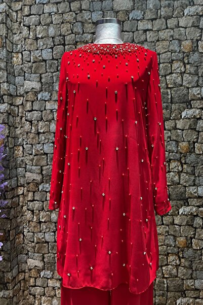 Francesca Gazzella 38931 Kadın Abiye Pantolonlu Takım