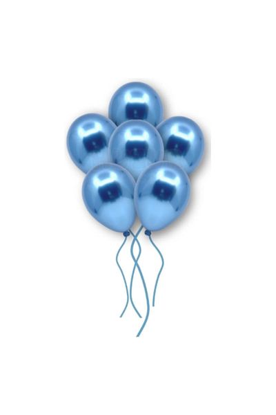 LOTUS PARTY 5 Chrome Blue Balloons