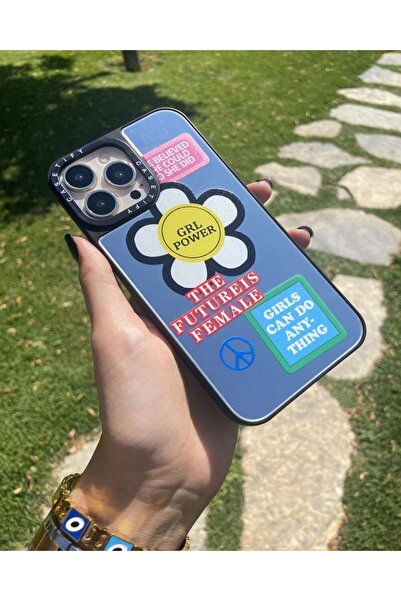 KILIF HOUSE Iphone 13 Pro Uyumlu Aynalı Grl Power Kılıf