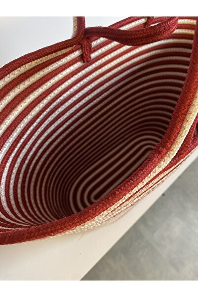 MaVaux Zebra Jute Straw Look Beach Bag Jute Handle Bag Vegan Bag