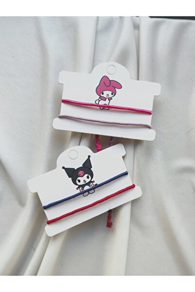 Atölye Merdiven Melody ve kuromi Aşk hello kitty ve arkadaşları çift bilekliği arkadaşlık bilekliği ip bileklik seti