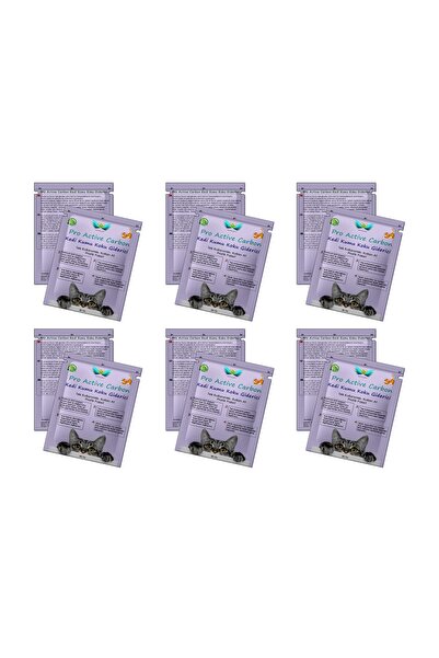 ALBATROS 50 gr X 6 Paket Kedi Kumu Koku Giderici - Pro Active Carbon 50 gr Te...