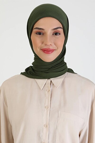 ŞURA ŞAL HAREMSCARFS AMOR СЕРІЯ БАВОВНЯНИЙ ШАРФ КОЛЬОРУ ХАКИ