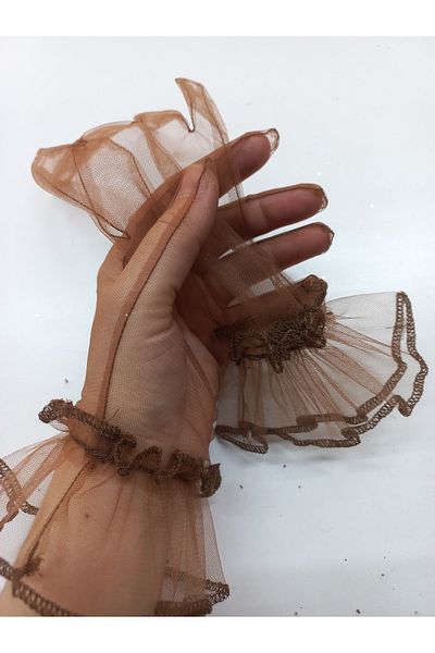 es moda shop Bella evening dress bridal gloves short copper