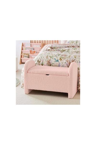 hoom concept LİNDA SANDIKLI PUF BENCH, PEMBE