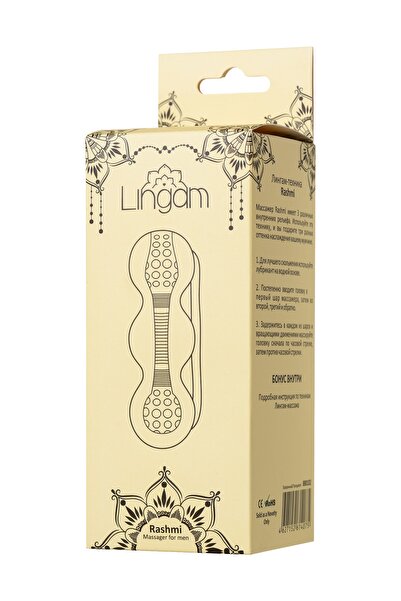 Ada Marketing Lingam by TOYFA Masturbator Rashmi, TPE, Şeffaf, 15,5 cm