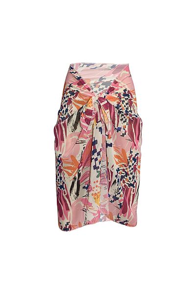 Bolder Tara Soft Pink geometrikus Chiffon Pareo (147*70)