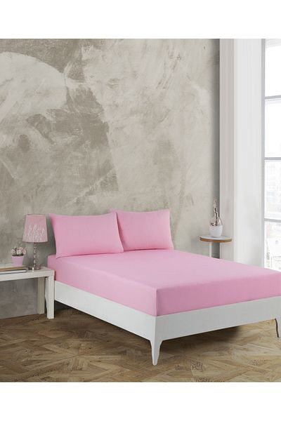 MCN Tekstil Cotton Fitted Sheet 160x200 Double