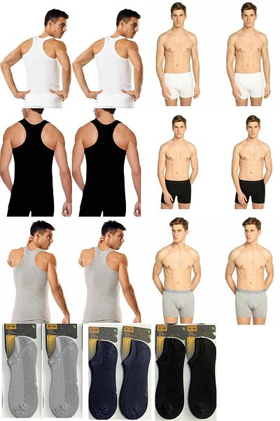 Tutku Σετ 6 ανδρικών ριμπ Lycra Sportsman Rambo Athlete-Boxer-Bamboo κάλτσες