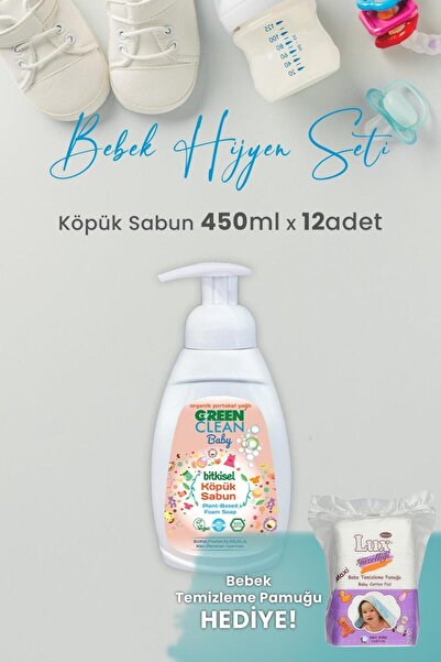 Green Clean Baby Köpük Sabun Portakal Yağlı 450 ml x 12 Adet