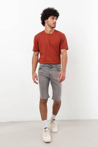 Bluewhite Ανδρικό σορτς Lycra Jean Γκρι