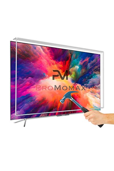 Promomax 49'' Inç 124 Ekran 4k Uyumlu Şeffaf Ultra Dayanıklı Tv Ekran Koruyuc...
