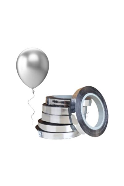 LOTUS PARTY 25 Metre Gümüş Renk Metalize Ekstra Parlak Balon Ve Parti Süsleme...