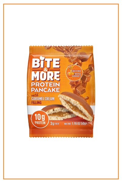 bite & more Protein Pancake / Protein Pancake 50 Grams X 12 Pieces - Caramel Cream