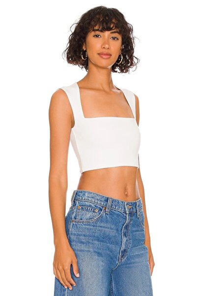 By Kul Design ЖІНОЧИЙ БІЛИЙ КРОП-ТОП З ПЛАТЬЯМИ