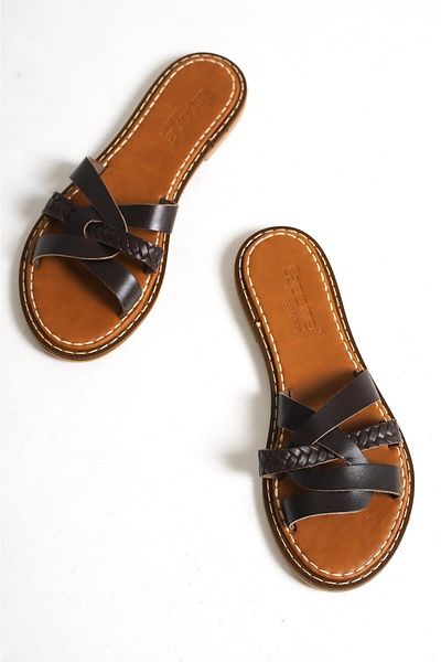 Capone Outfitters Capone Braune Damenhausschuhe