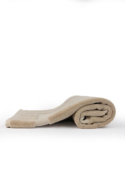 Taka Fabrics Πετσέτα ποδιών μπάνιου 100% βαμβακερή 50Χ80 εκ. Ανοιχτό μπεζ