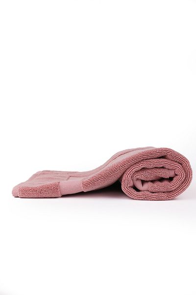 Taka Fabrics Πετσέτα ποδιών μπάνιου 100% βαμβακερή 50Χ80 εκ. Ροζ