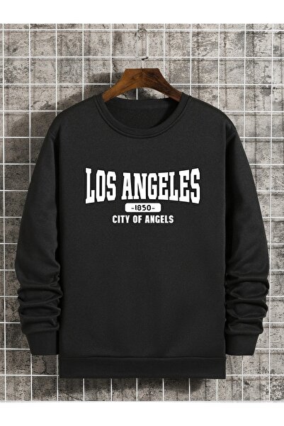 mercoledi LOS ANGELES Štampano okrugla kragna Unisex Oversize kroj Dukserica