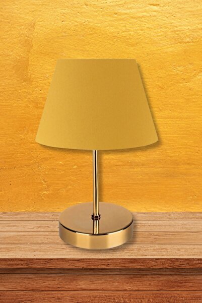 Art&Gift Kuzey Gold Yellow Lampshade Body Bedroom - Living Room