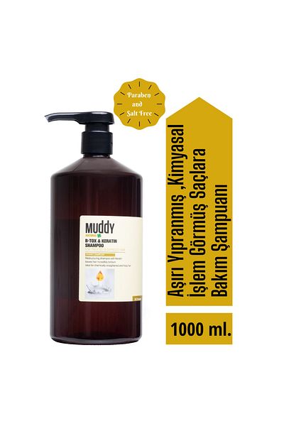 Muddy B-tox Keratin Shampoo 1000ml + Horse Tail Longer Hair Shampoo 1000ml