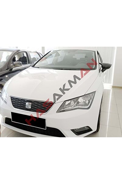 OMGARAGE Seat Leon Mk3 Yarasa Ayna Kapağı Piano Black 2012 2013 2014 2015 201...