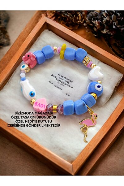 bizizmoda Glass Basement Bead Charm Murano Evil Eye Bead Bracelet Evil Eye Be...