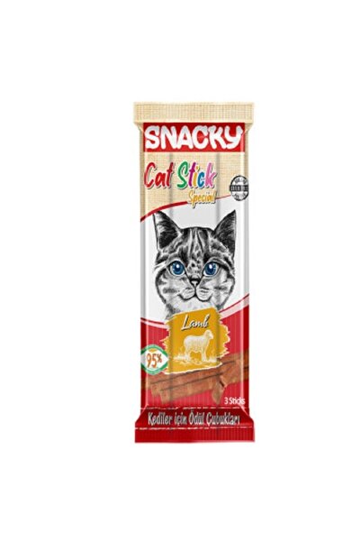 Snacky 34405-B- SNACKY KEDİ STİCK ÖDÜL KUZU ETLİ