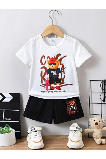 LOUİSA Dječji set kratkih hlača i majice "Never Give Up"