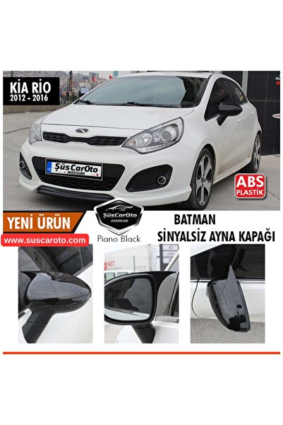 ŞüsCarOto Aksesuar Kia Rio Sinyalsiz 2012-2016 Uyumlu Batman Yarasa Ayna Kapa...