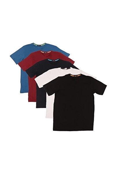 ESEZ MODA Tricou cu mânecă scurtă, multicolor, confortabil, cu decolteu rotund