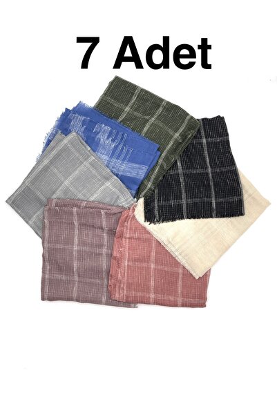 nazipek 7li' Set Deseli Flamlı Yazlık Ince Eşarp 100x100cm Dağıtmalık Toptan ...