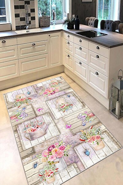 stylehome DİJİTAL BASKILI KAYMAZ TABANLI YIKANABİLİR HALI SALON MUTFAK HALISI...