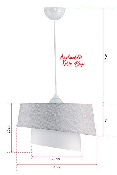 EvLight Helmet Gray 2 Tier Pendant Chandelier
