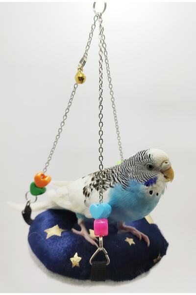 Pet Style Kuş Uyku Hamağı Salıncak Yumuşak Peluş Simit Uyku Yatağı 1 Adet