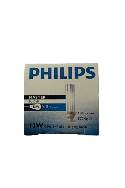 Philips 13W 830 4 Pinli PLC Ampul Sarı Işık (3000K)
