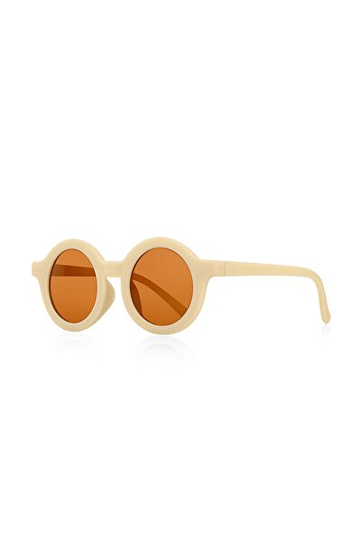 Polo55 Round Model Cream Children's Sunglasses