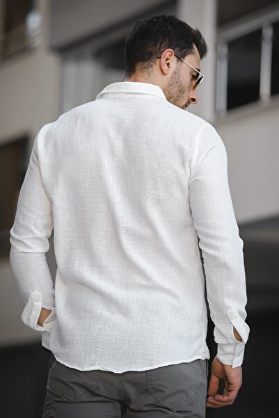 Oksit Cămașă pentru bărbați Zanio slim fit cu guler pe jumătate petice