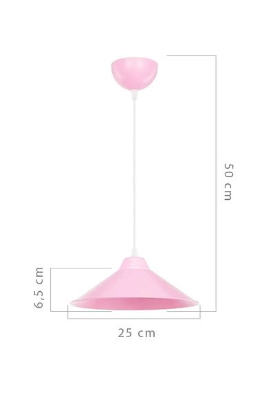 EvLight Coral Pink Single Pendant Chandelier