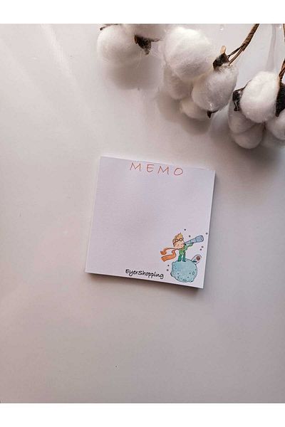 EyER Shoping Various Figures Patterned Memopad Notepad Memo Pad Check Pluck Glue Notebook White